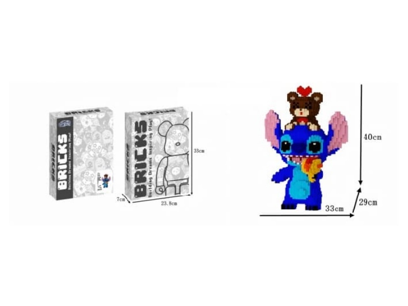 Water Gun Stitch  Building Blocks 4477Pcs