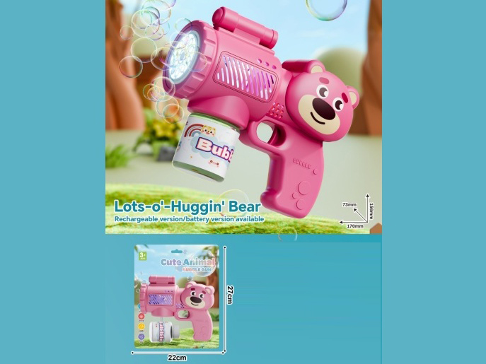 Strawberry Bear Bubble Gun