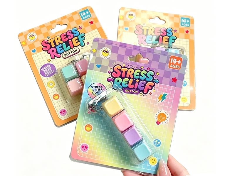 4-Key Keyboard Keychain - With Light