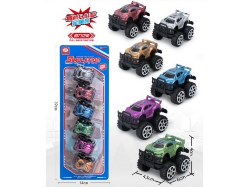 2 Models Of 6-Color Return Power Off-Road Vehicles (Metallic Finish) (6 Units)