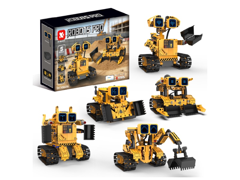 Remote Control 5 In 1 Engineering Robot Building Blocks