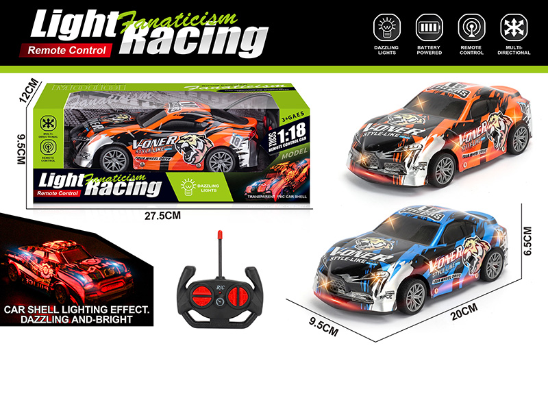 1:18 4CH Remote Control Racing Car(Not Included Batteries)