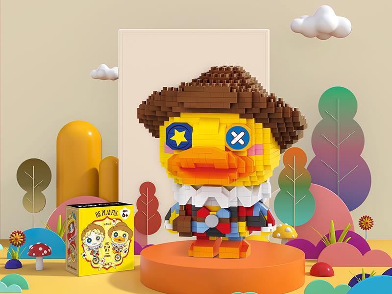 Acrobat - B.Duck Microparticle Building Blocks(887pcs)