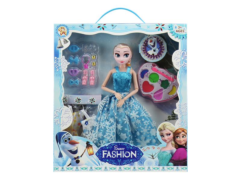 11.5" 9 Joint Frozen Princess Doll Set