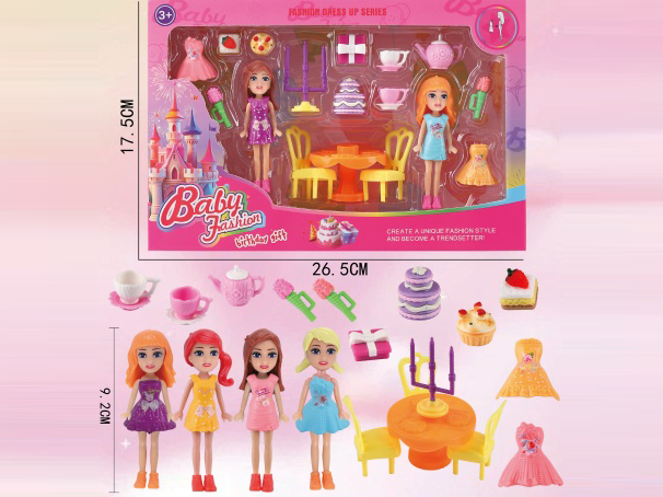 3.5-Inch Dress-Up Doll Birthday Set