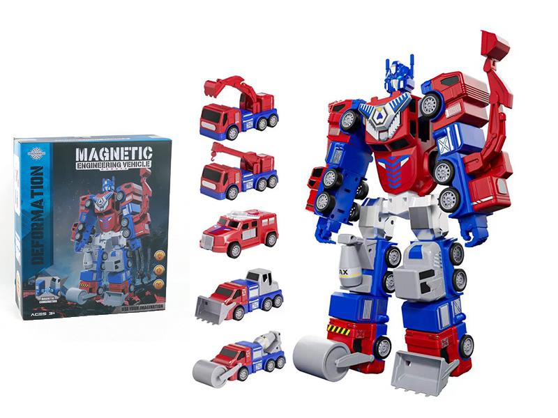 Magnetic Transformation Engineering Robot