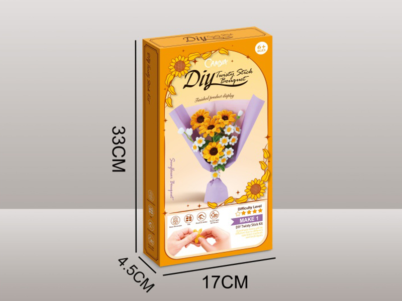 Diy Sunflower Bouquet Color Box