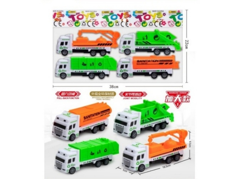 2 Colors, 4 Types Of Large Rebound Sanitation Vehicles