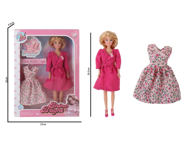 11.5-Inch Injection-Molded Hand-Blown Air Body Fashionable Outfit Girl