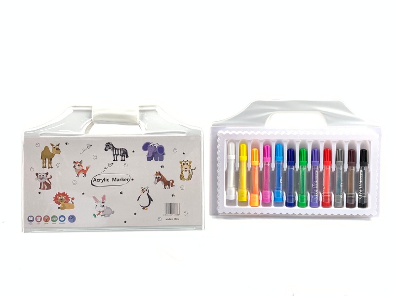 12 Pieces Of Acrylic Pens