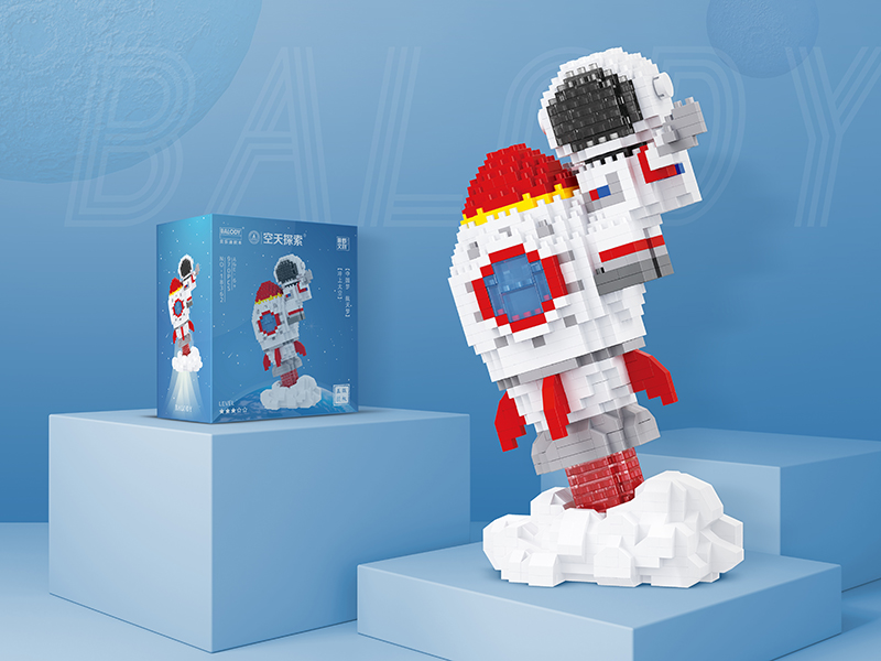 Astronaut Microparticle Building Blocks(970PCS)