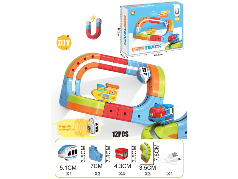 DIY Magnetic Levitation Track Toys 12pcs