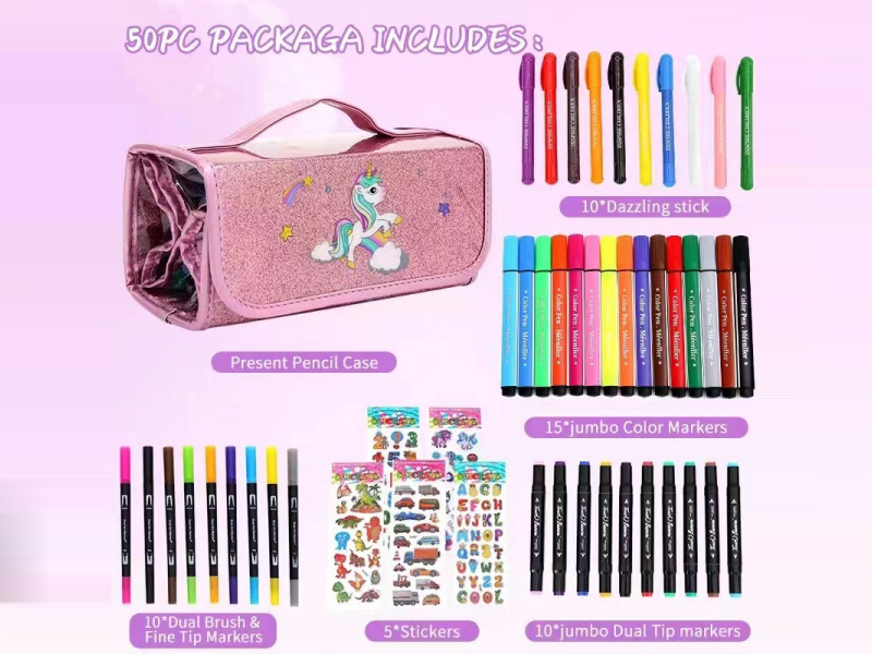 A 50-Piece Painting Set