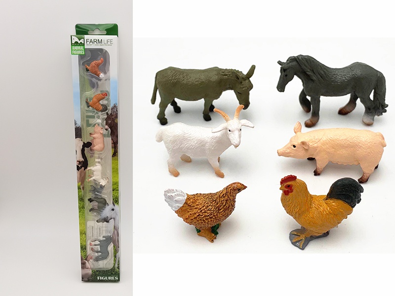 6pcs Mini Poultry Animals Set