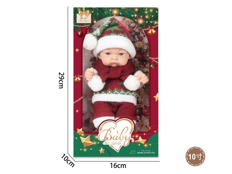 10-Inch Christmas Style Newborn Baby Scarf