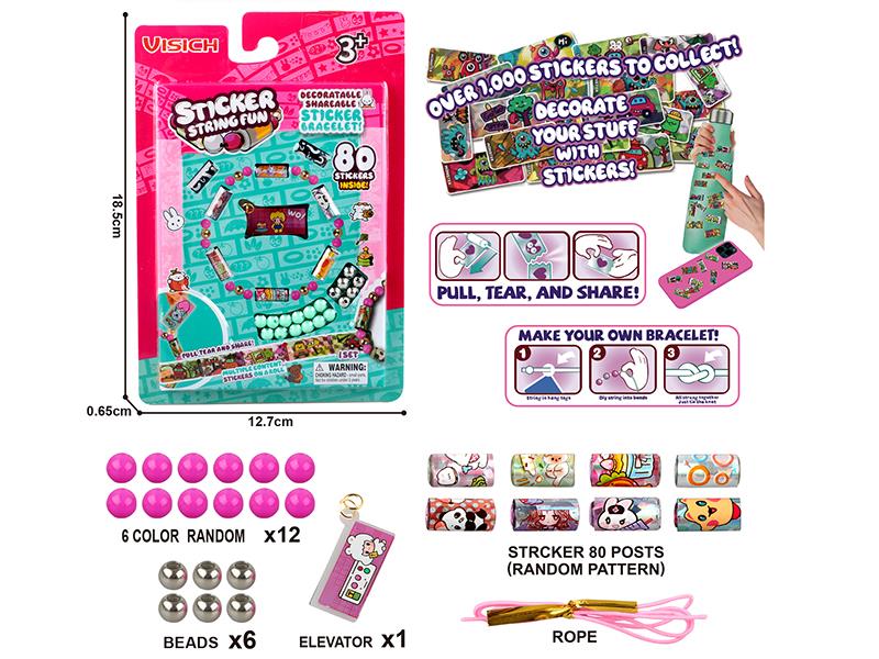 Sticker Bracelet(80 Stickers)