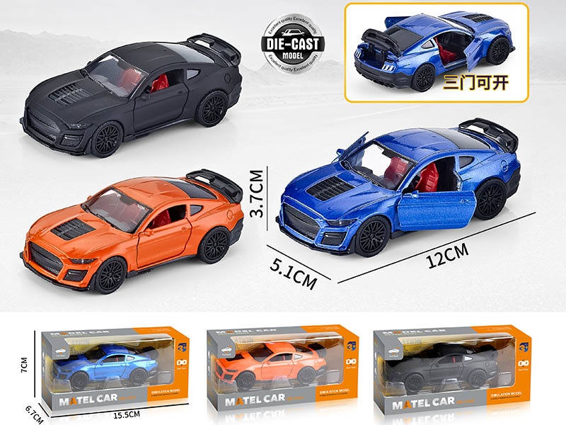 1:36 Pull Back Alloy Sports Car(3 Doors Can Open)