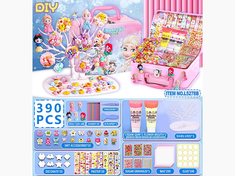 Frozen DIY Cream Glue Adhesive Sticker Decorations Set 390PCS