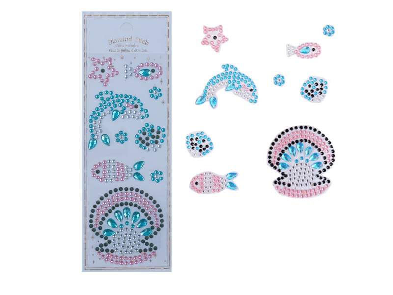3D Sea Animal Diamond Stickers