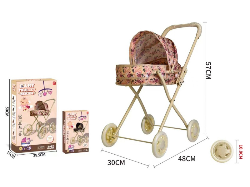 Thick Cloth Iron Baby Stroller Toy