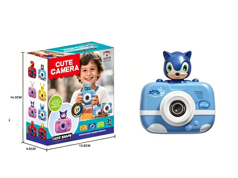 Children'S Camera Can Take Photos, Record Videos And Play Games (Sonic Style)