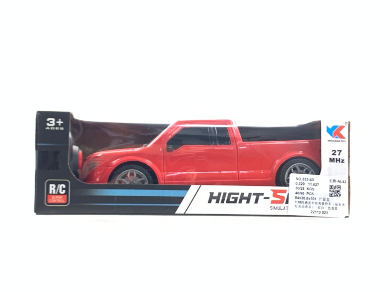 1:18 4CH Pickup Truck Simulation Remote Control Vehicle