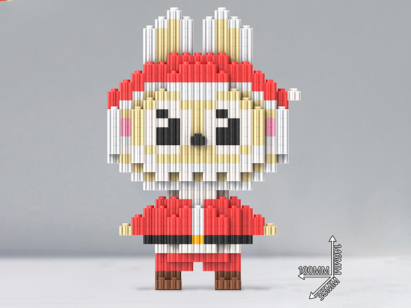 Labubu Santa Claus Building Blocks 735+pcs