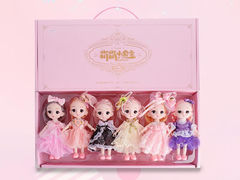 6.5" Fashion Dolls 6pcs