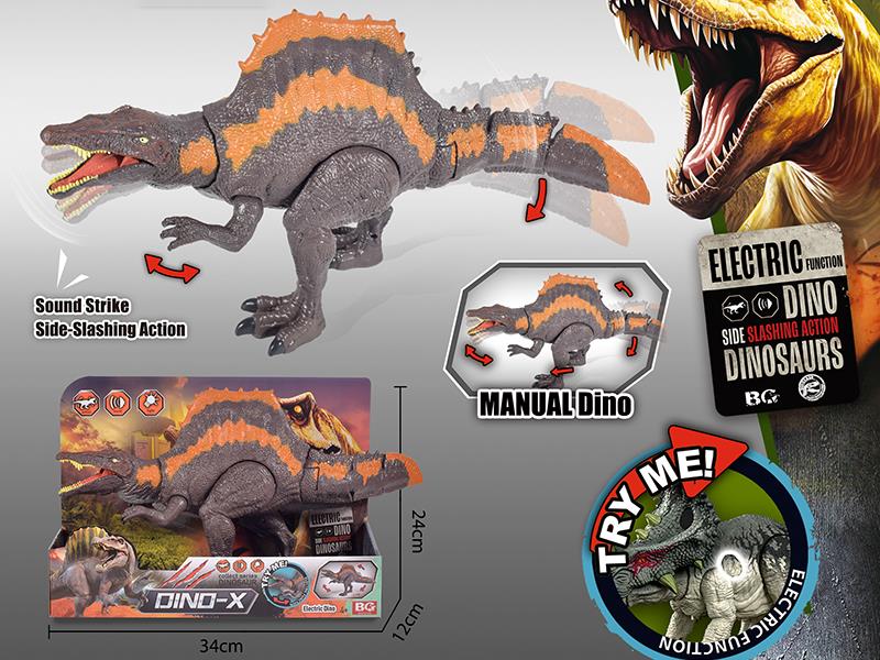 Manual Spinosaurus Toy With Action, Sound And Lights