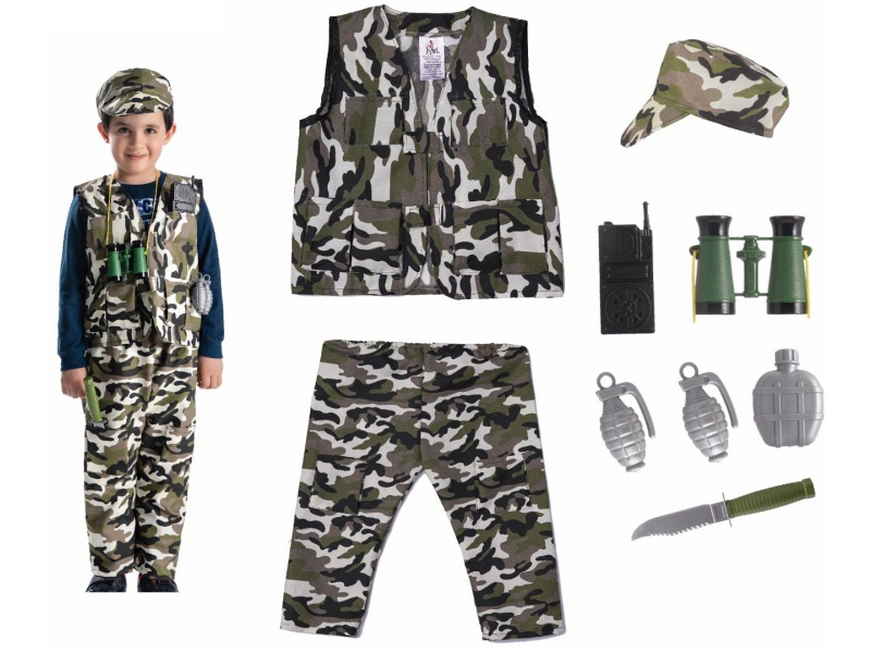 Camouflage Uniform + Trouser Cosplay Costume