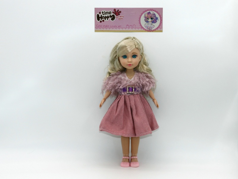 12-Inch 15-Joint Brown Doll
