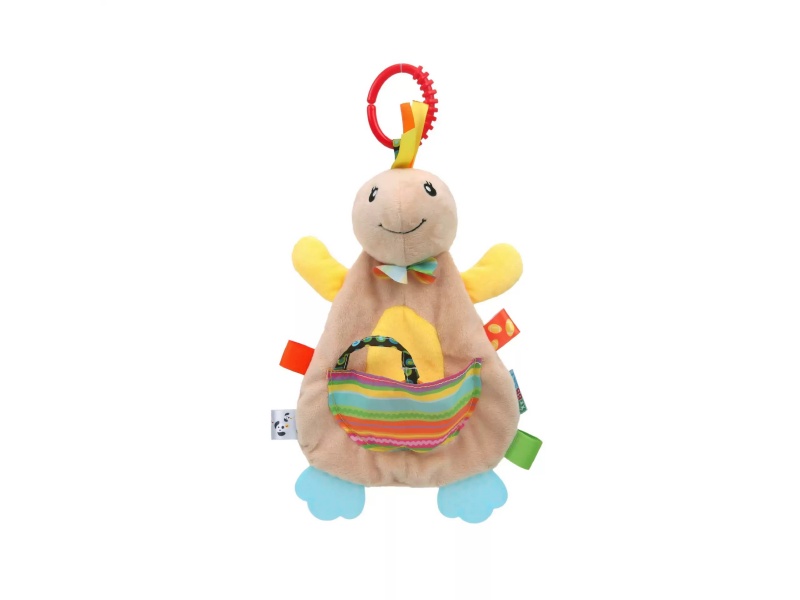 Turtle-Ringing Teething Baby Comfort Towel