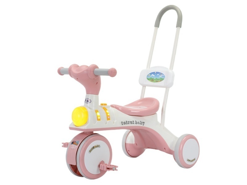 Children'S Bicycles Without Pedals (Music + Lights) With Push Rods
