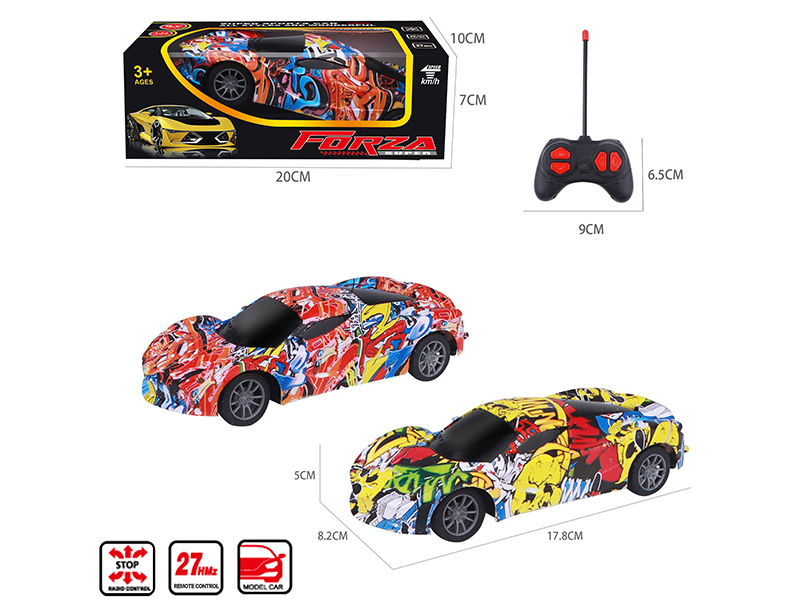 1:24 4CH Remote Control Ferrari Car Model(Graffiti)