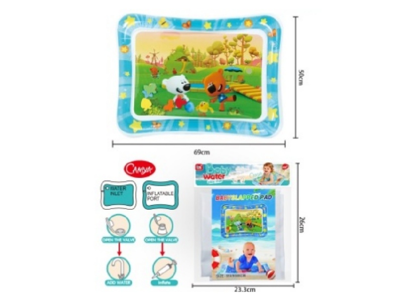 Babies Pat Water And Lie On Pads