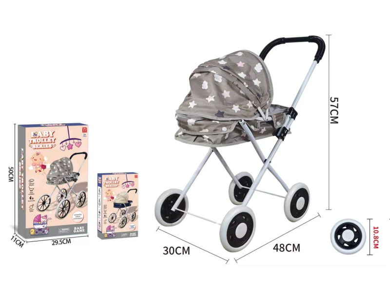 Thick Cloth Iron Baby Stroller Toy
