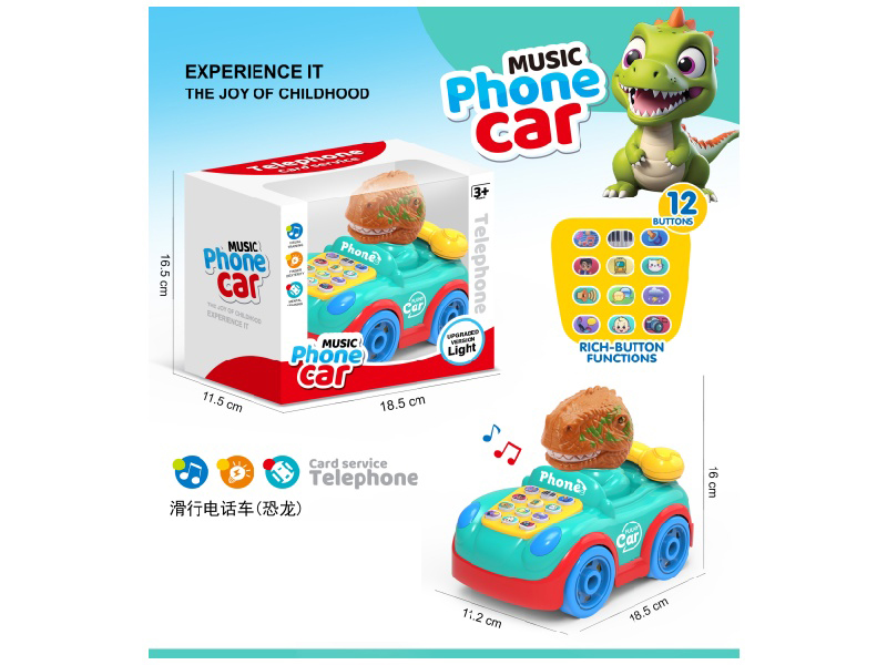 Dinosaur Sliding Phone Car