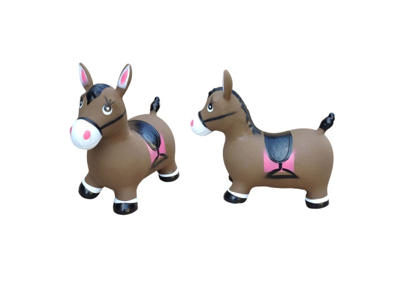 Inflatable Painted Coffee Horse