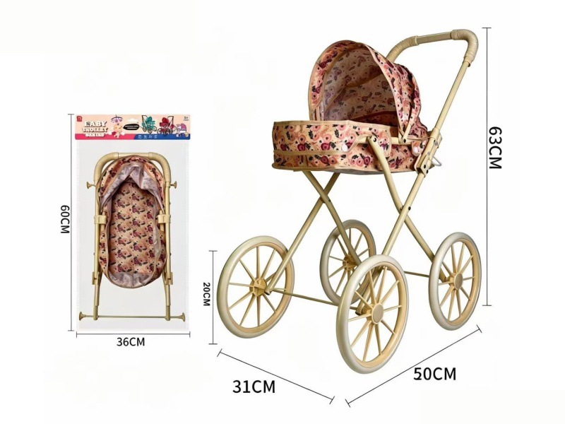 Thick Cloth Iron Stroller Toy(Medium Wheel)