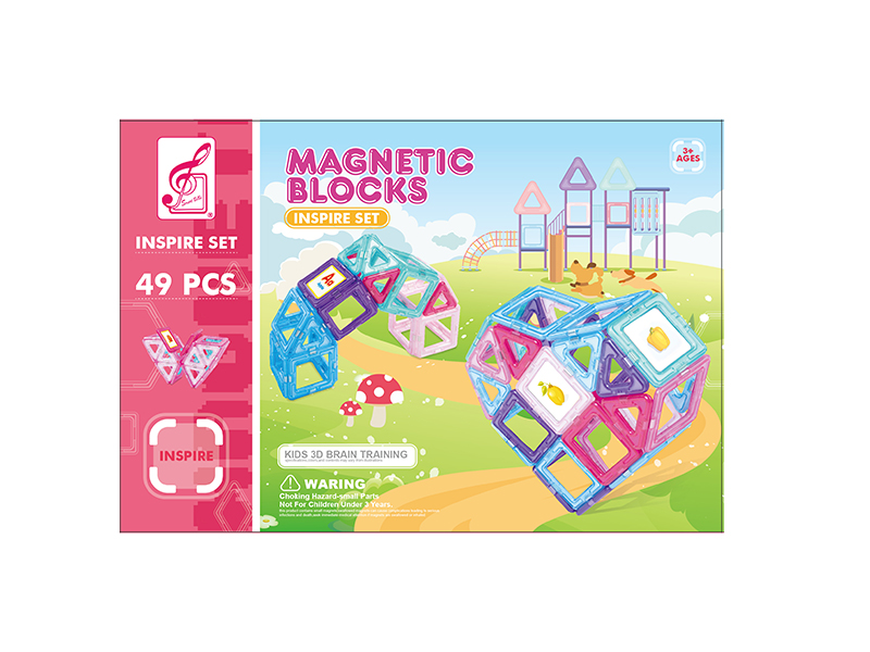 Girl Series Magnetic Building Blocks 49pcs