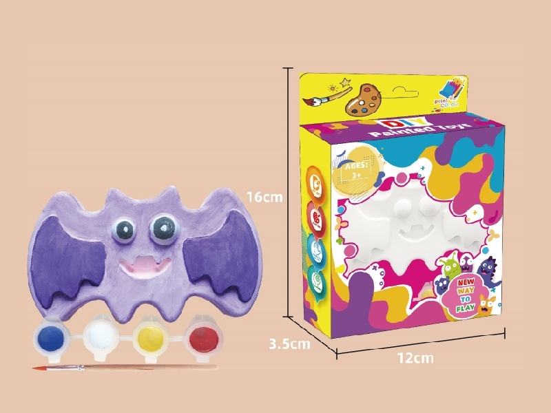 Plaster Painting - Halloween Bats