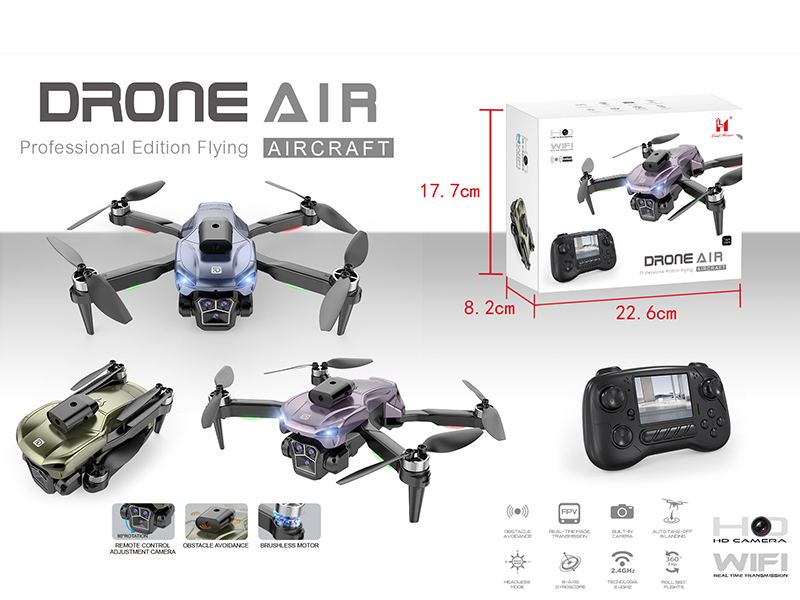 R/C Foldable Obstacle Avoidance Drone With Camera