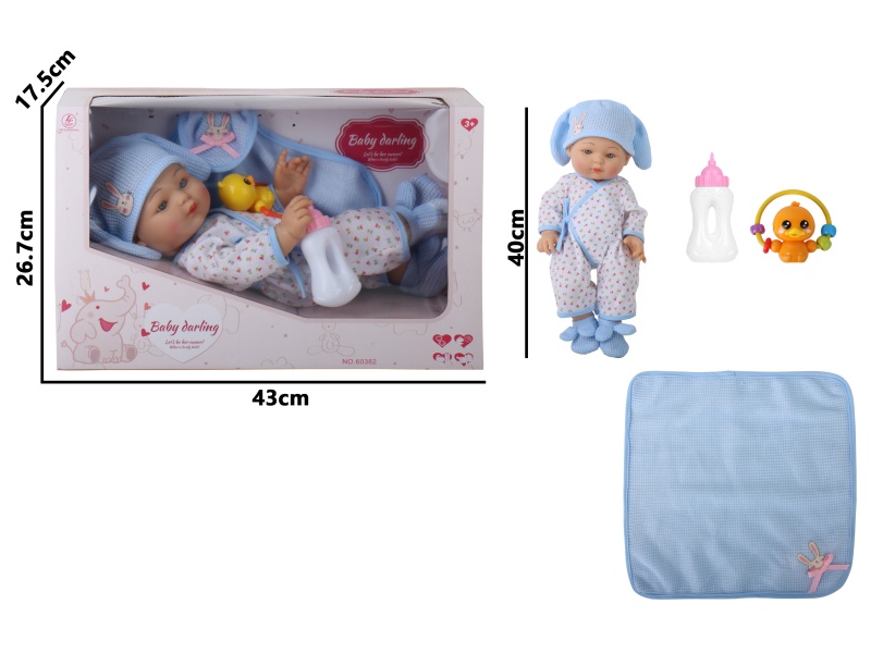 16-Inch Full-Body Rubber Doll (With Male Features)