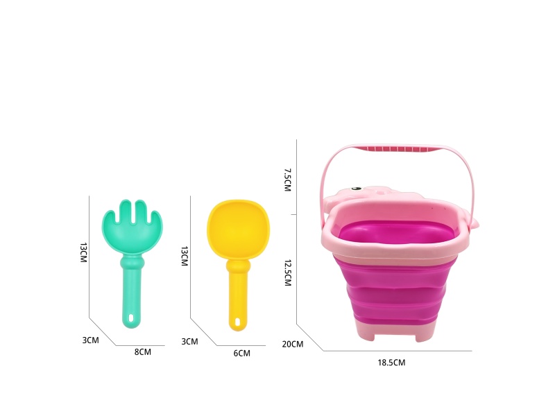 A Set Of 3-Piece Beach Buckets