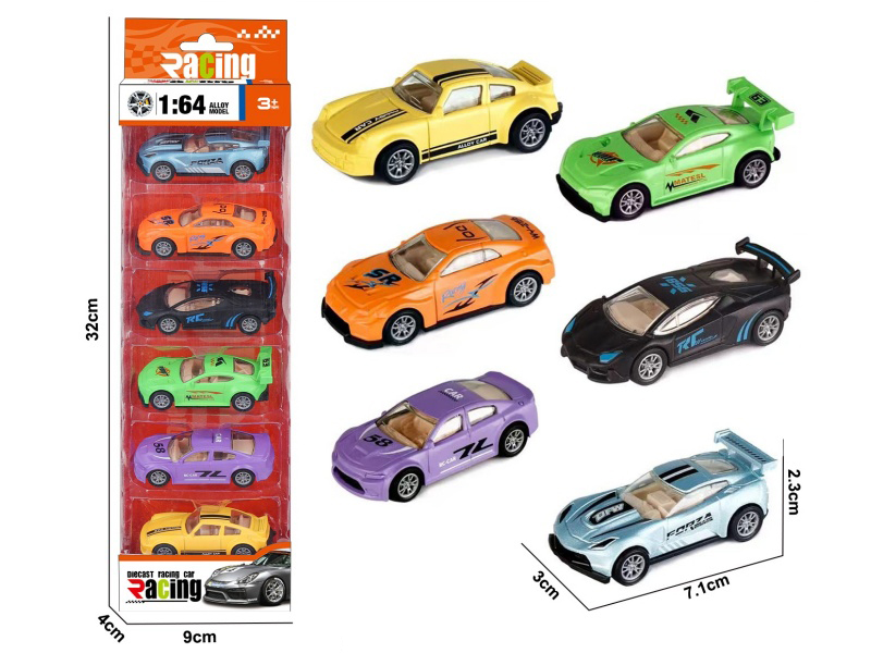 1:64 Slide Alloy Sports Cars
