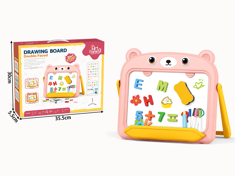 Children's Double-Sided Drawing Board (Red)