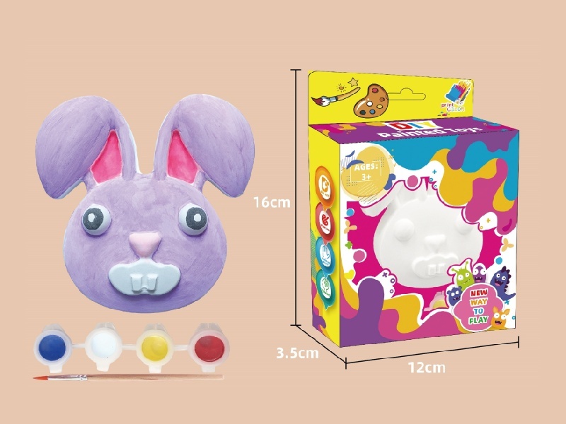 Plaster Painting - Easter Bunny