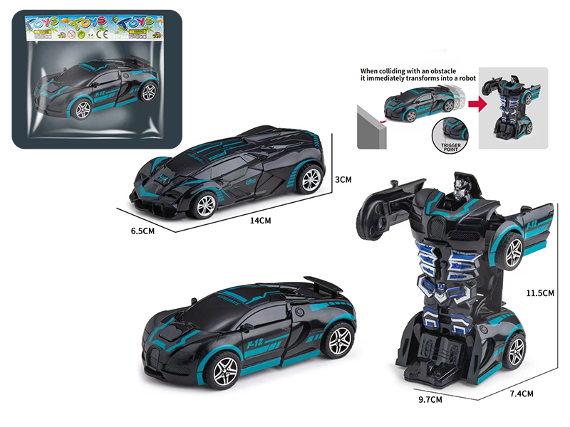 Friction Crash Deformation Bugatti Racing Car 1PCS