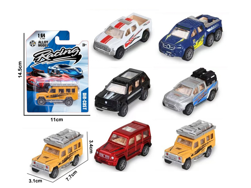 1:64 Slide Alloy Off-Road Vehicles