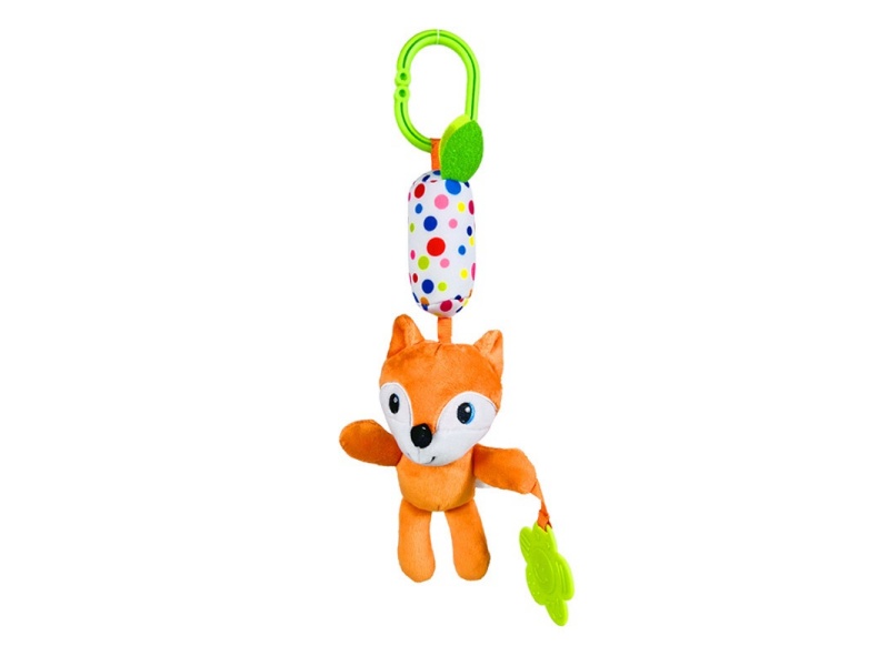 Voice Fox Baby Soothing Plush Teething Pendant